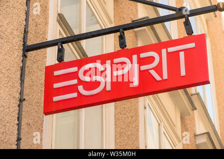 Logo of famous clothing retailer ESPRIT Stock Photo