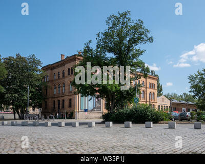 BERLIN, GERMANY - JULY 10, 2019: In Front of Deutsches Technikmuseum, German Museum of Technology, In Berlin In Summer Stock Photo