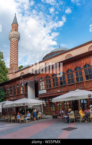 Dzhumaya Mosque at the center of in city of Plovdiv, Bulgaria Stock Photo