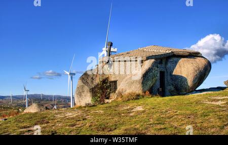 Rock house in Fafe mountains, Portugal Stock Photo