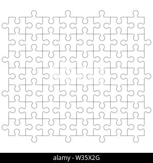 Puzzle icon in trendy style design. Vector graphic illustration. Stock Vector