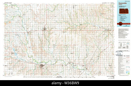 Concordia, Kansas, map 1985, 1:100000, United States of America by ...