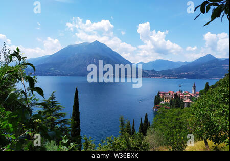 the most beautiful places in Como Lake. Varenna, Lombardy, Italy. Stock Photo