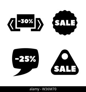 Discount Sale Tag, Special Price. Simple Related Vector Icons Set for Video, Mobile Apps, Web Sites, Print Projects and Your Design. Discount Sale Tag Stock Vector