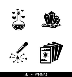 Magic Spell, Wizard. Simple Related Vector Icons Set for Video, Mobile Apps, Web Sites, Print Projects and Your Design. Magic Spell, Wizard icon Black Stock Vector