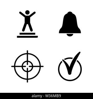 Successful Idea, Goal. Simple Related Vector Icons Set for Video, Mobile Apps, Web Sites, Print Projects and Your Design. Successful Idea, Goal icon B Stock Vector