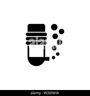 Aquarium oxygen filter vector icon. Simple flat symbol on white background Stock Vector