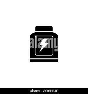 Sport Nutrition vector icon. Simple flat symbol on white background Stock Vector