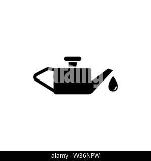 Engine Oil vector icon. Simple flat symbol on white background Stock Vector
