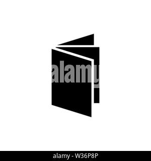 Exercise Book. Flat Vector Icon. Simple black symbol on white background Stock Vector