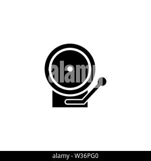 Boxing Bell flat vector icon. Simple solid symbol isolated on white ...