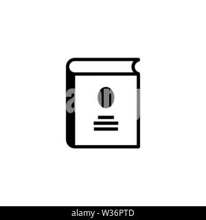 Photo Album. Flat Vector Icon illustration. Simple black symbol on white background. Photo Album sign design template for web and mobile UI element Stock Vector
