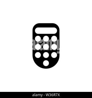 Intercom, Entry House. Flat Vector Icon illustration. Simple black symbol on white background. Intercom, Entry House sign design template for web and Stock Vector