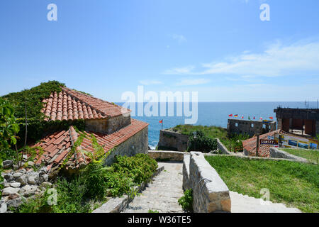 The Ulcinj castle in the old town of Ulcinj on the Adriatic coast in Montenegro. Stock Photo