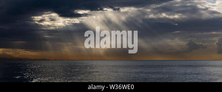 Storm approaching over sea. Stock Photo