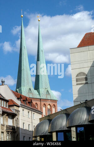 Berlin St Nicholas Church Nikolaikirche, Nikolaiviertel Berlin Germany Stock Photo