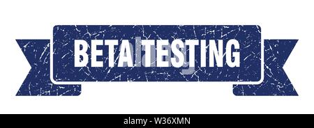 beta testing grunge ribbon. beta testing sign. beta testing banner Stock Vector