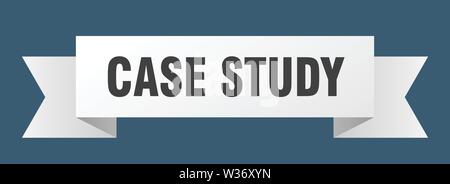 case study ribbon. case study isolated sign. case study banner Stock Vector
