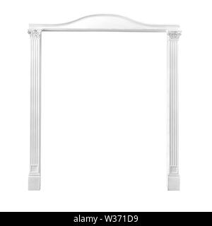 stone arch isolated on white background Stock Photo