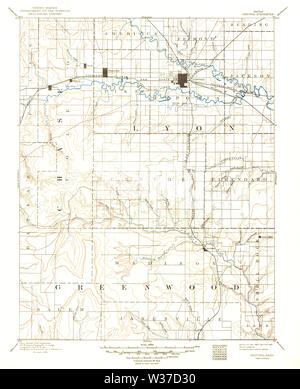 Emporia Kansas Map 1894 1 125000 United States Of America By   Usgs Topo Map Kansas Ks Emporia 801740 1894 125000 Restoration W37d30 