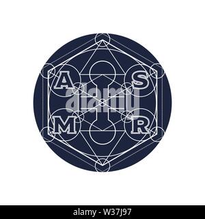 Acronym ASMR - Autonomous Sensory Meridian Response. Health care ...