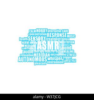 Acronym ASMR - Autonomous Sensory Meridian Response. Health care ...