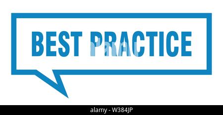 best practice sign. best practice square speech bubble. best practice Stock Vector