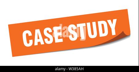 case study sticker. case study square isolated sign. case study Stock Vector
