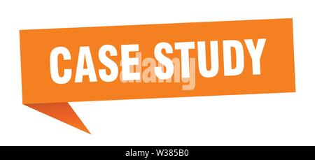 case study speech bubble. case study sign. case study banner Stock Vector