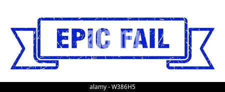 epic fail grunge ribbon. epic fail sign. epic fail banner Stock Vector