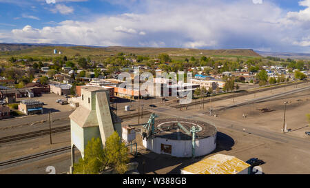 Along highway 26 in Elmore County find the rural riverside community of Glenns Ferry Stock Photo