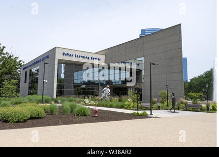 June 30, 2019 - Grand Rapids, Michigan, USA - Exterior of the Gerald R. Ford Presidential Library and Museum in Grand Rapids, Michigan on Sunday, June 30, 2019  (Credit Image: © Ron Sachs/CNP via ZUMA Wire) Stock Photo