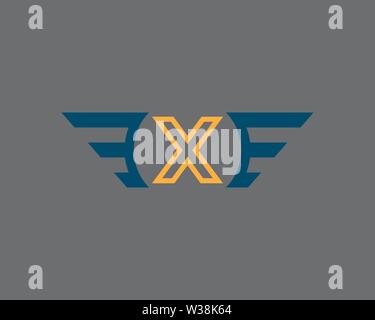 Falcon Wing Logo Template vector icon Stock Photo