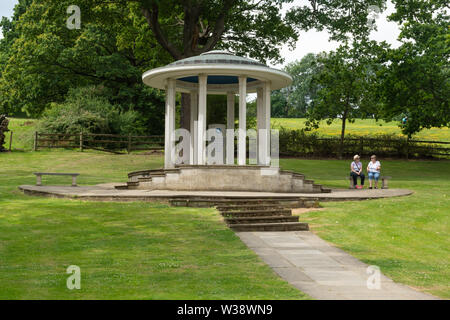 Magna Carta Memorial, Runnymede, Surrey, UK, that was created by the American Bar Association (ABA) to a design by Sir Edward Maufe Stock Photo