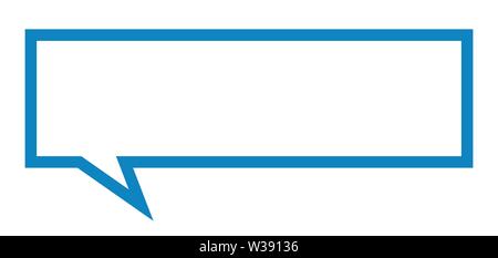 blank sign. blank square speech bubble. blank Stock Vector