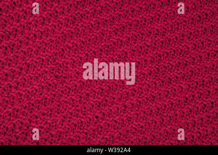 Red fabric texture background, Texture for design. Can be used as background, wallpaper. Stock Photo