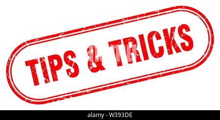 tips & tricks stamp. tips & tricks square grunge sign. tips & tricks Stock Vector