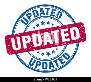 Successfully Updated Image updated stamp. updated sign. round grunge label Stock Vector Image ...