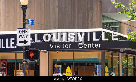 Louisville Kentucky Visitor Center - LOUISVILLE, USA - JUNE 14, 2019 Stock Photo