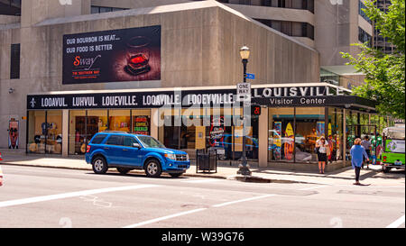 Louisville Kentucky Visitor Center - LOUISVILLE, USA - JUNE 14, 2019 Stock Photo