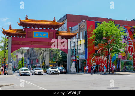 Gates of Chinatown, Montreal, Canada Stock Photo