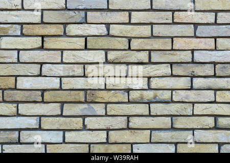 High resolution cream brick wall texture. Brick wall texture background Stock Photo