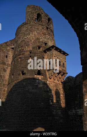 Daulatabad, also known as Devagiri a 14th-century fort near Aurangabad Maharashtra INDIA Stock Photo