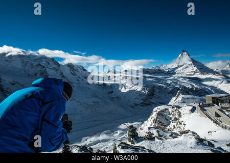 Matterhorn from Gornergrat Stock Photo