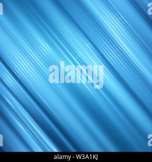 Abstract background of blue random neon lines. Light effect for your design. Motion blur effect. Futuristic backdrop. Random neon lines. Vector illust Stock Vector