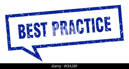best practice sign. best practice square speech bubble. best practice Stock Vector