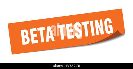 beta testing sticker. beta testing square isolated sign. beta testing Stock Vector