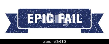 epic fail grunge ribbon. epic fail sign. epic fail banner Stock Vector
