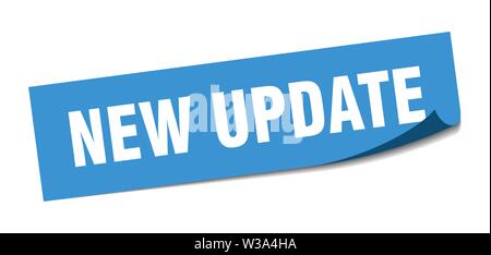 new update sticker. new update square isolated sign. new update Stock Vector