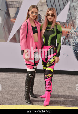 Los Angeles, USA. 13th July, 2019. Bahari - Ruby Carr, Natalia Panzarella arrives at the Premiere Of Universal Pictures' 'Fast & Furious Presents Hobbs & Shaw' at Dolby Theatre on July 13, 2019 in Hollywood, California Credit: Tsuni/USA/Alamy Live News Stock Photo